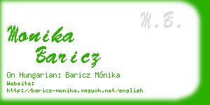 monika baricz business card